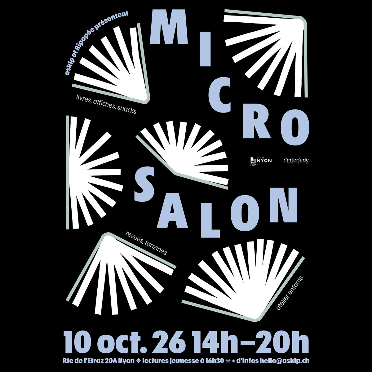 microsalon, samedi 10 octobre à Nyon